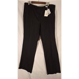 H&M Studio S/S‎ 24 Womens Tailored Viscose Slacks Black Size 18 NEW with tags